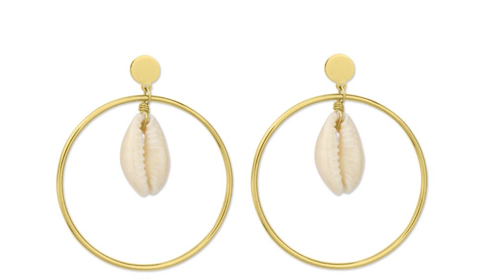 Anibelle Jewel Pendientes - Pendientes aro concha - Bisuteria y
